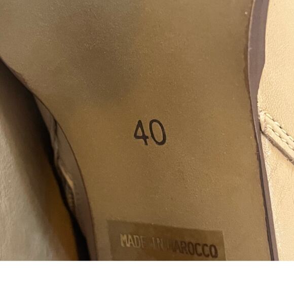 NWOT Women's Anthropologie  Heeled Tan Winter Fall Spring Boot Size 40 US 8.5 - Picture 8 of 10